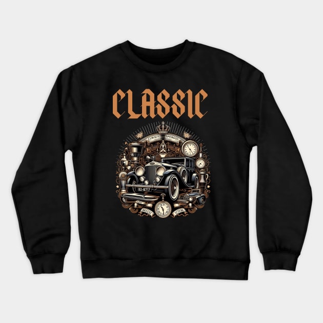 I'm Not Old I'm A Classic Royal Car Crewneck Sweatshirt by earngave